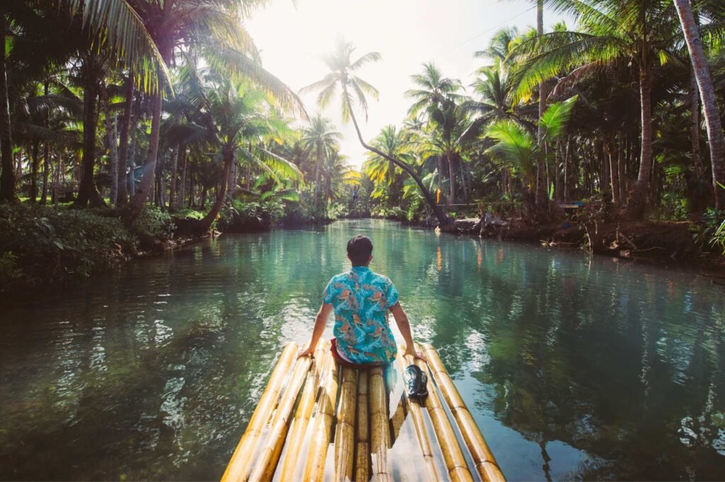 bamboo rafting cambodia ratanakiri traveling banlung