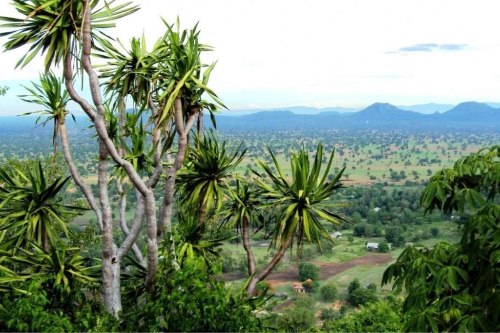 mondulkiri landscape sen monroume city traveling cambodia