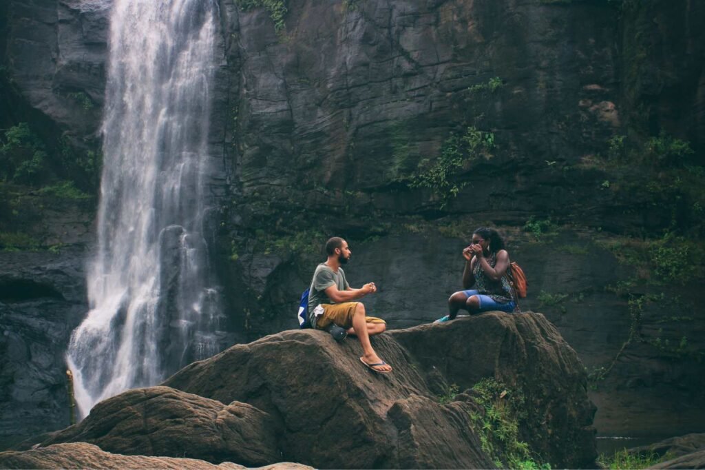 waterfall cambodia treking landscape